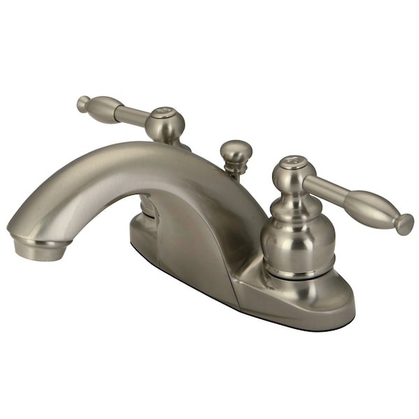 4" Centerset Bathroom Faucet, Brushed Nickel